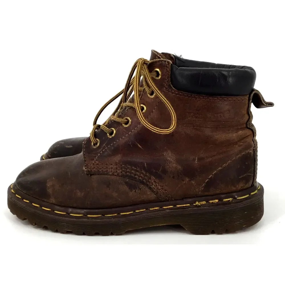 Vintage 90s Dr Martens Made England Brown Leather Boots Est US 7